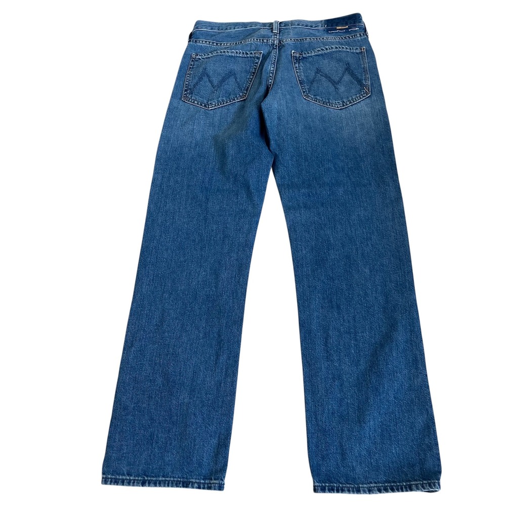MOTHER Superior Denim Slider Hover Straight Jeans Heart Throb Medium Wash Sz 27